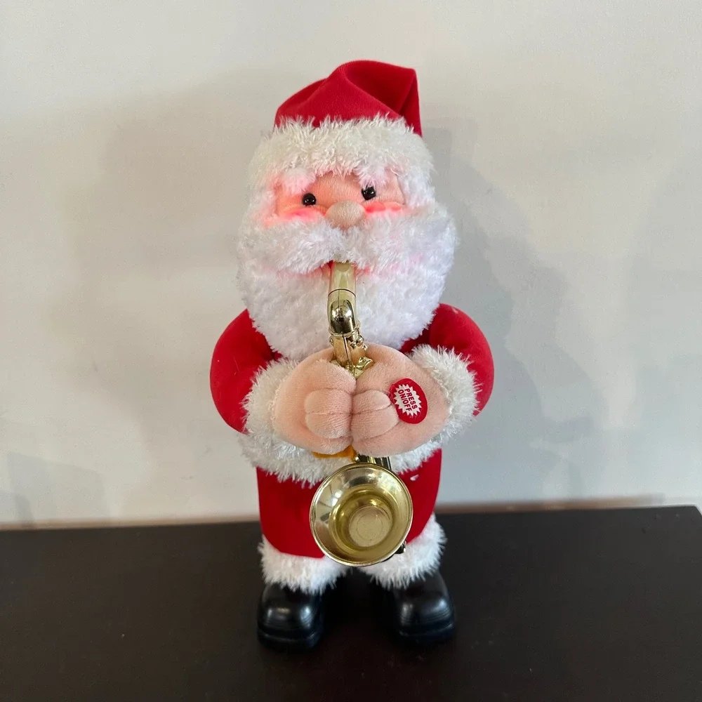 VTG RARE Animated Saxophone Santa Plays Have Yourself a Merry Little Christmas